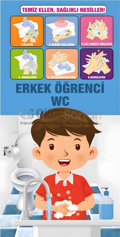 Erkek Öğrenci  Wc Kapı Giydirme