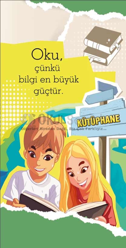 Kütüphane Kapı Giydirme